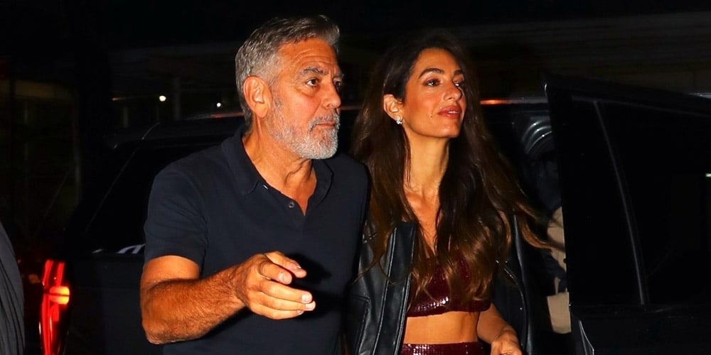 & Amal Clooney Step Out To Dinner With Their Family in NYC