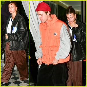 Justin & Hailey Bieber Jumpstart Their Weekend With a Night Out in West Hollywood