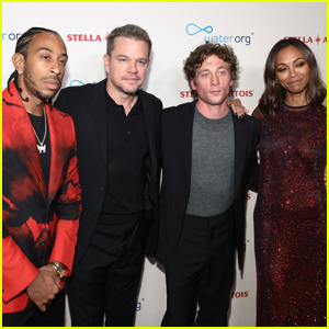 Matt Damon Joins Ludacris, Jeremy Allen White, & Zoe Saldana at World's Most Fascinating Dinner in NYC
