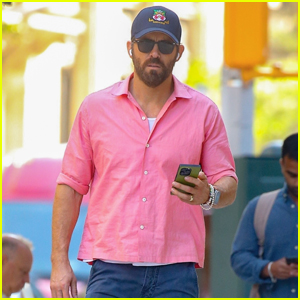 Ryan Reynolds Sports Pink Shirt for Solo Stroll Around NYC