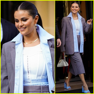 Selena Gomez Greeted by Fans While Stepping Out in Paris