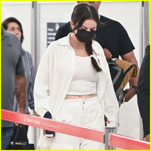 Selena Gomez Wears a Wrist Brace to the Airport After Revealing She Got Surgery On Her Hand