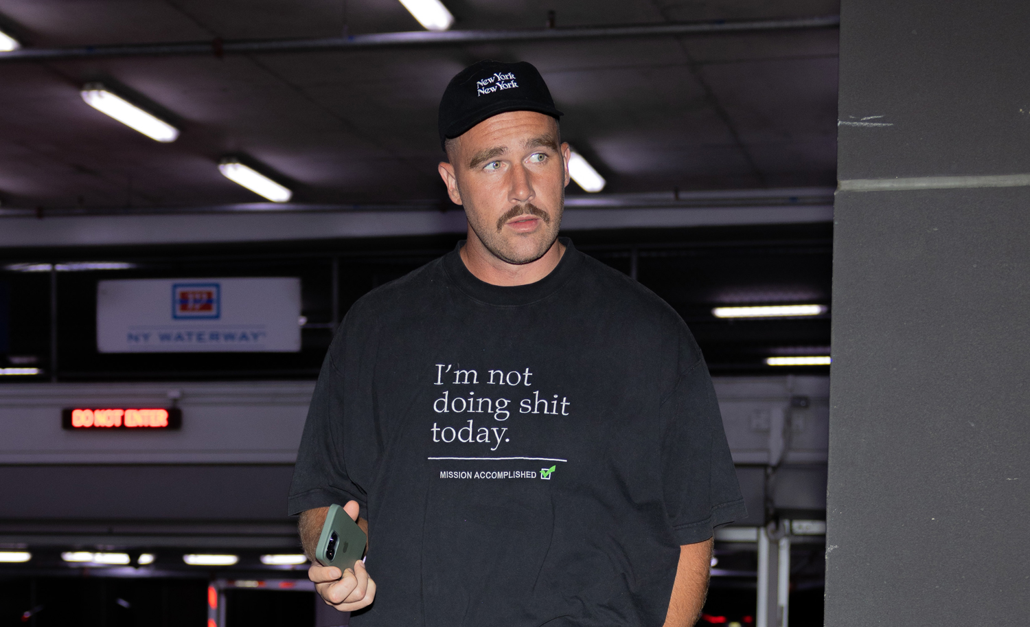 Travis Kelce Spotted at Dinner in NYC While Taylor Swift Hangs Out with