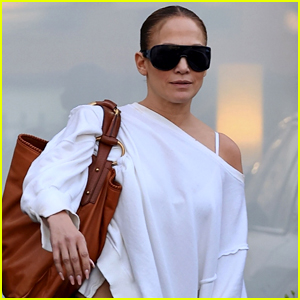 Jennifer Lopez Keeps Comfy in Sweats for Studio Visit in L.A.