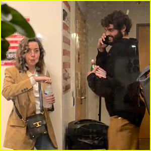 Aubrey Plaza & Noah Centineo Spotted Chatting at L.A. Movie Theater