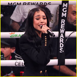 Danna Paola Sings Mexican National Anthem at Canelo Alvarez vs. Jermell Charlo Fight: 'I Overcame One of My Biggest Fears!'