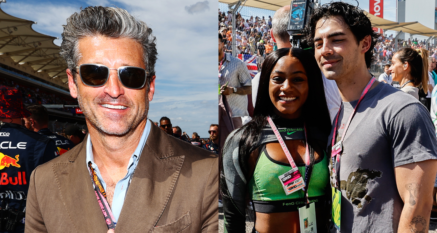 Patrick Dempsey Joins Joe Jonas, Sha’Carri Richardson, & More Stars at F1 Grand Prix of United States in Texas