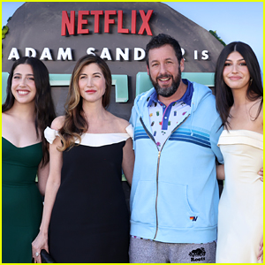 Adam Sandler Walks Red Carpet with His Wife & Kids at Premiere of Their Animated Film 'Leo'