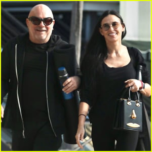 Demi Moore Wraps Up Morning Yoga Class with Pal Eric Buterbaugh