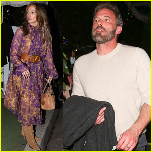 Jennifer Lopez & Ben Affleck Step Out for Dinner with Their Kids in Beverly Hills