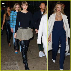 Taylor Swift & Sophie Turner Get Dinner with 3 Chiefs WAGs, Including Brittany Mahomes! (Photos)