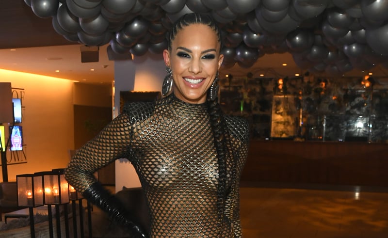 Selling Sunset’s Amanza Smith Wears Fully Sheer Dress at Her Birthday Party (Photos)