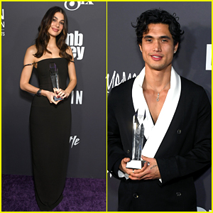Charles Melton & Camila Morrone Receive Breakthrough Acting Awards at Critics Choice Event