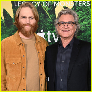 Kurt Russell & Son Wyatt Step Out to Promote New Apple TV+ Series 'Monarch: Legacy Of Monsters'