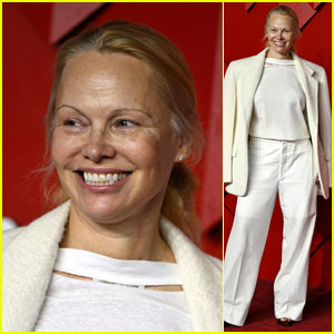 Pamela Anderson Goes Makeup-Free at Fashion Awards 2023