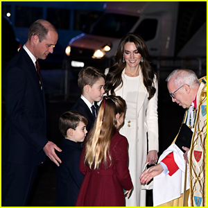 Prince William & Kate Middleton Bring All Three Kids to Christmas Carol Service, Marking Prince Louis' First Time!