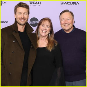 Glen Powell Brings His Parents to 'Hit Man' Premiere at Sundance Film Festival 2024