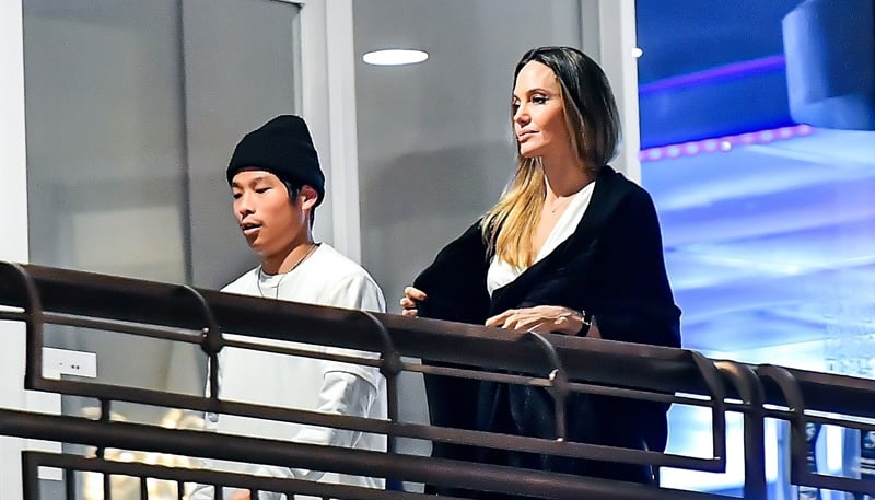 Angelina Jolie & Son Pax Spotted at L.A.’s Trendiest Sushi Restaurant
