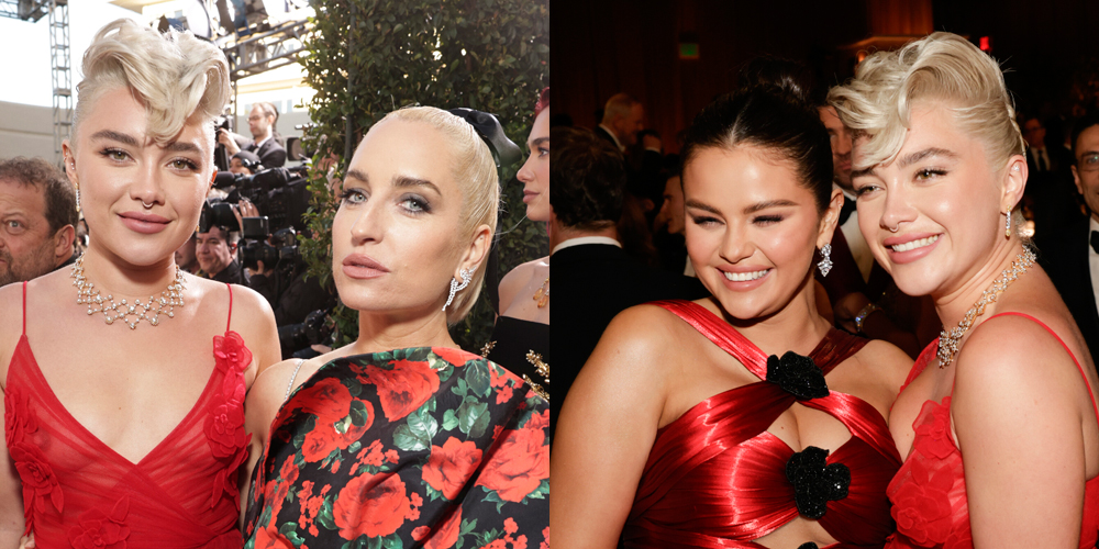 Florence Pugh Brings Zoe Lister Jones as Golden Globes 2024 Date