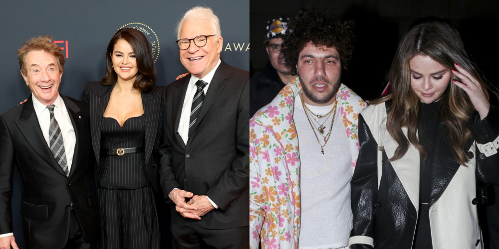 Selena Gomez Introduces Boyfriend Benny Blanco to Costars Steve Martin & Martin Short