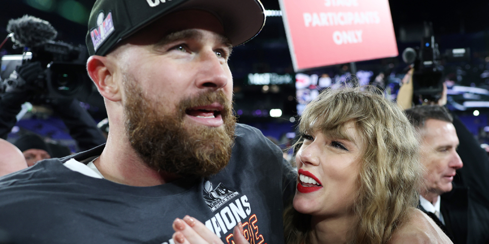 Lip Readers & NFL Cameras Pick Up What Travis Kelce & Taylor Swift Said on Field After Chiefs AFC Championship Win!