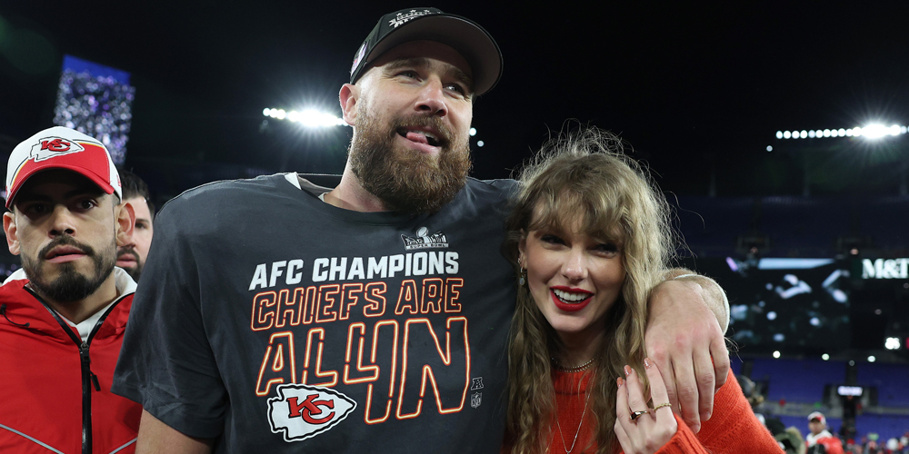 Taylor Swift Embraces Travis Kelce on Field After Chiefs Clinch Super