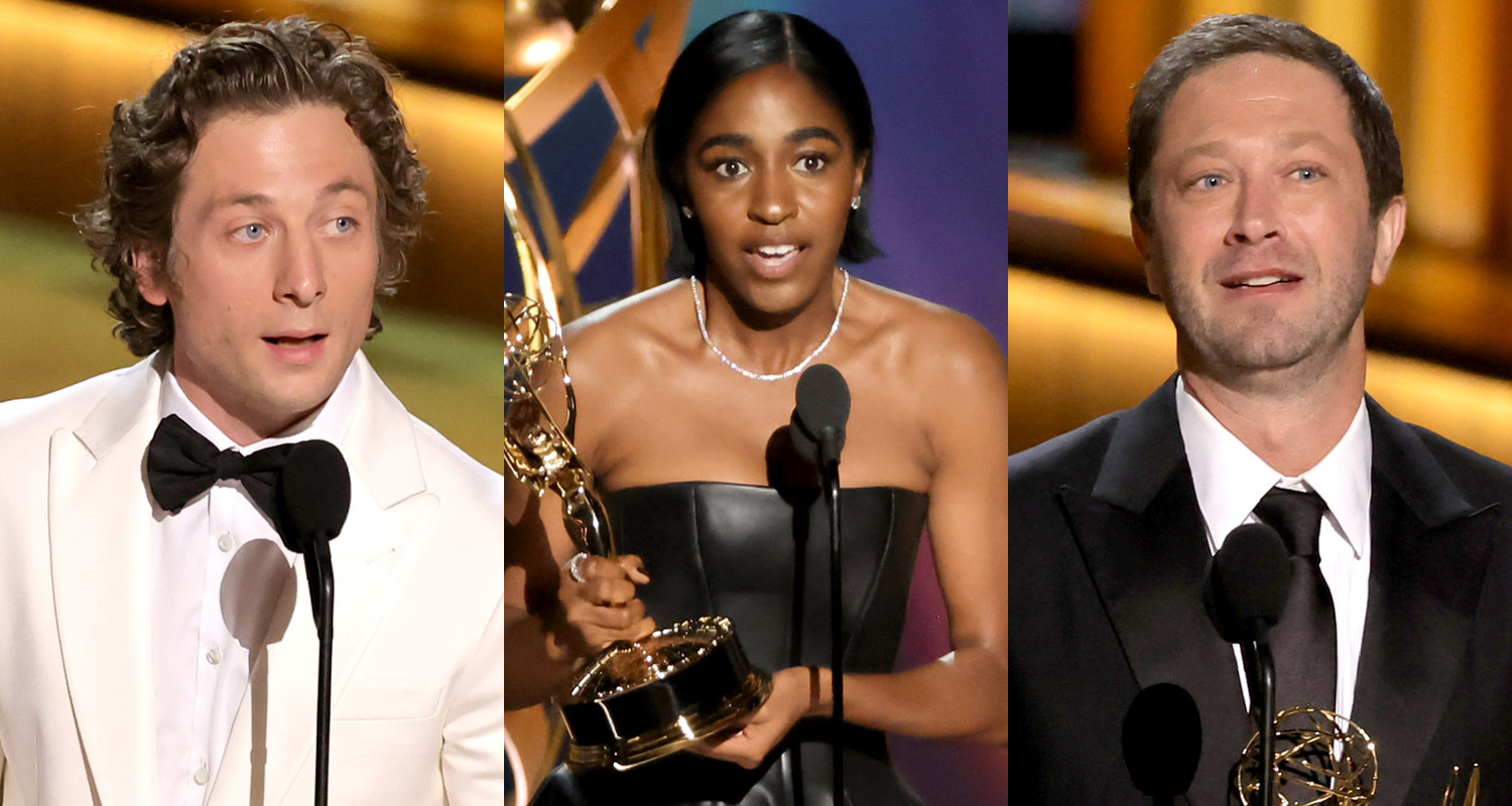 Jeremy Allen White, Ayo Edebiri, & Ebon Moss-Bachrach Win for ‘The Bear’ at Emmy Awards 2023!