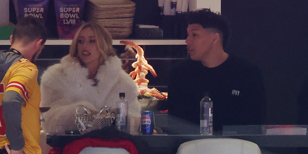 Brittany Mahomes Sits With Jackson Mahomes at Super Bowl 2024 After