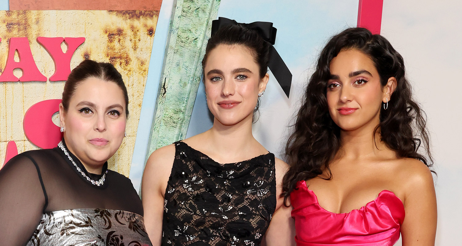 Beanie Feldstein, Margaret Qualley, & Geraldine Viswanathan Arrive in