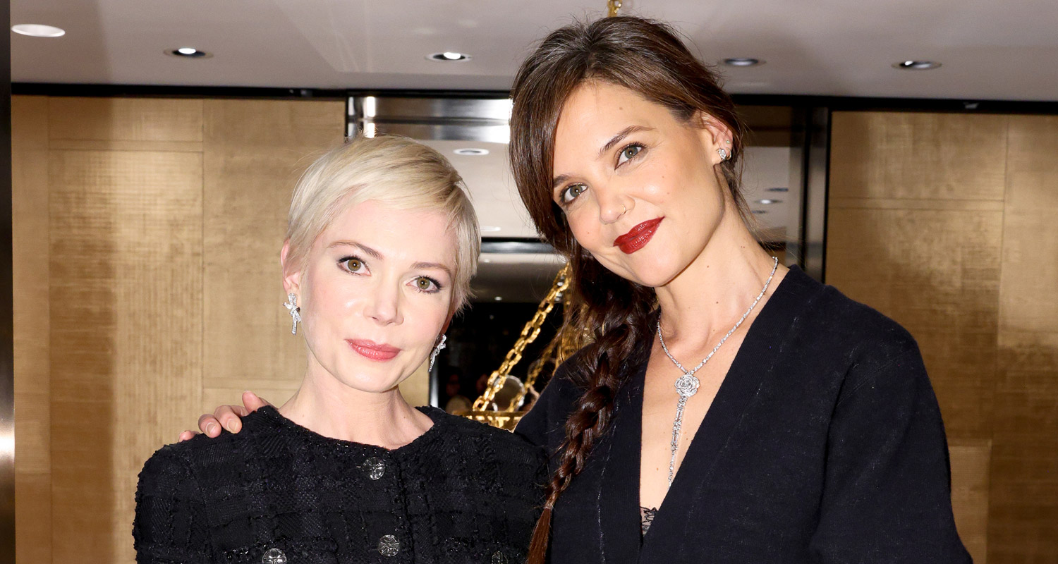 Katie Holmes & Michelle Williams Have 'Dawson's Creek' Reunion at Chanel Boutique Opening!
