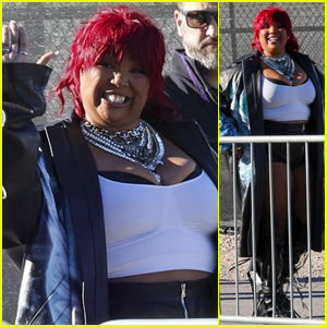 Lizzo Debuts Colorful New Hair While Attending Super Bowl 2024