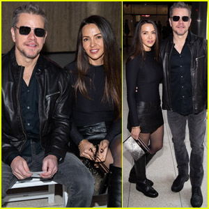 Matt Damon & Wife Luciana Make Rare Appearance at Naeem Khan Fashion Show in NYC