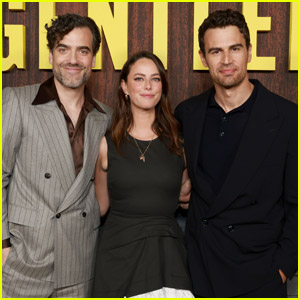 Theo James Joins Daniel Ings & Kaya Scodelario at 'The Gentlemen' Photo Call in L.A.