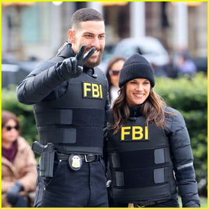 Zeeko Zaki & Missy Peregrym Film 'FBI' in NYC Ahead of Season Six Premiere