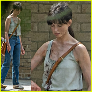 Blood-Covered Anne Hathaway Wields Fireplace Poker as Weapon While Filming 'Flowervale Street'