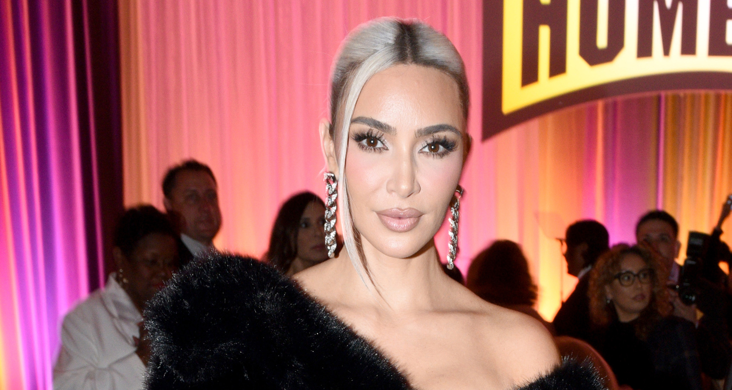 Kim Kardashian Shows Off Icy Blonde Hair While Being Honored at Lo ...