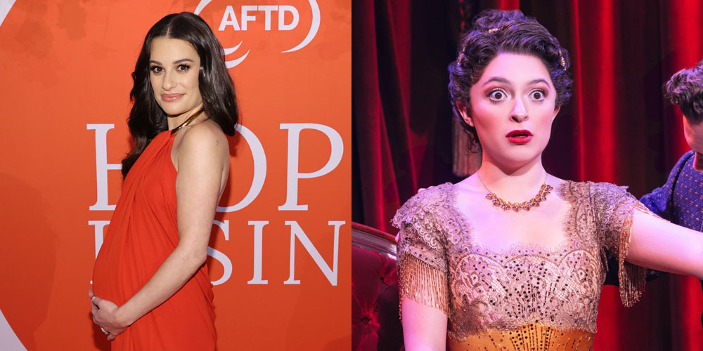Pregnant Lea Michele Cradles Baby Bump at NYC Event as ‘Funny Girl