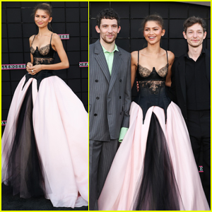 Zendaya Wows in Custom Vera Wang at 'Challengers' L.A. Premiere with Josh O'Connor & Mike Faist