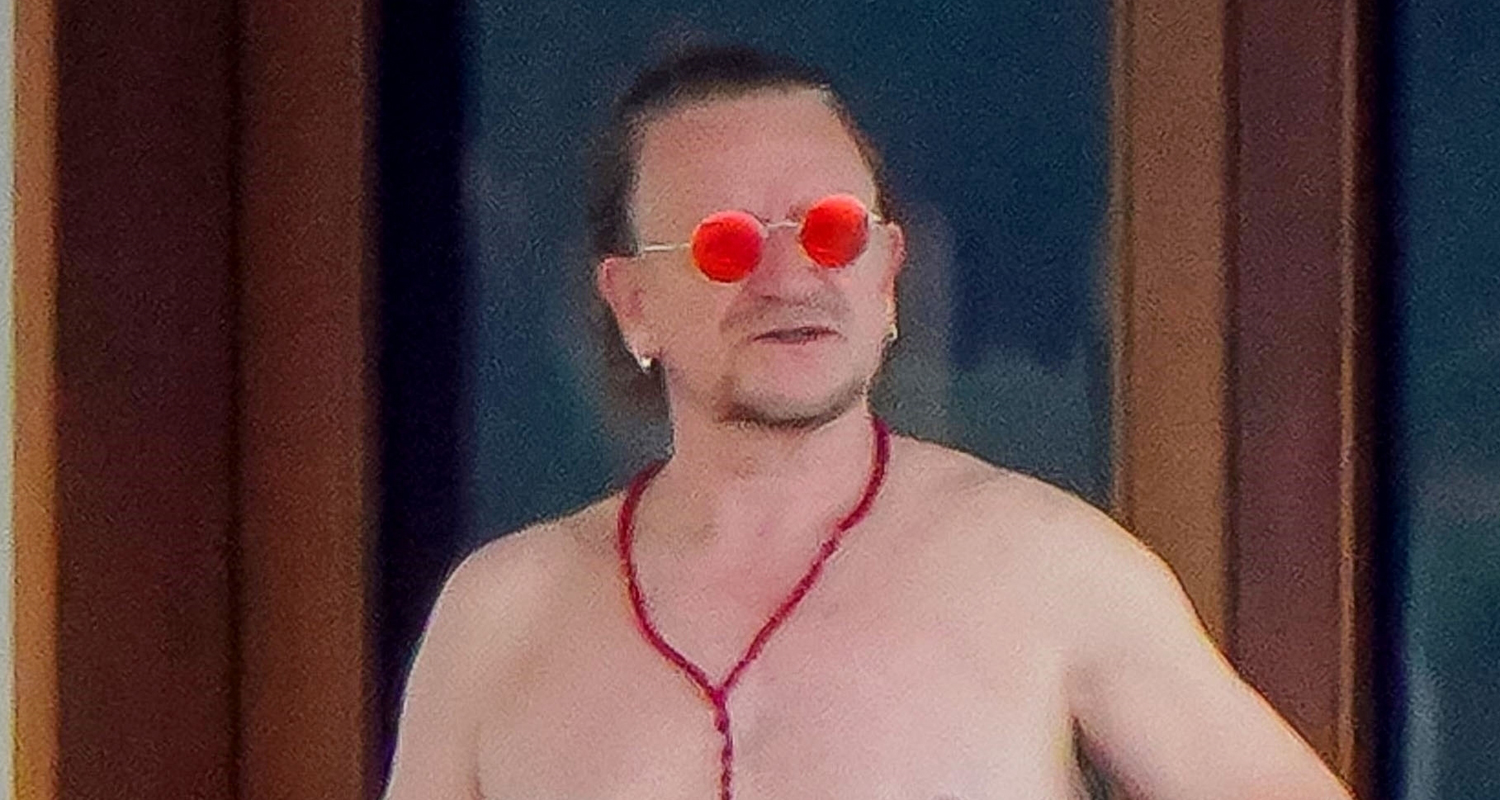 Bono Goes Shirtless on Yacht Vacation in SaintTropez Bono, Shirtless(02)