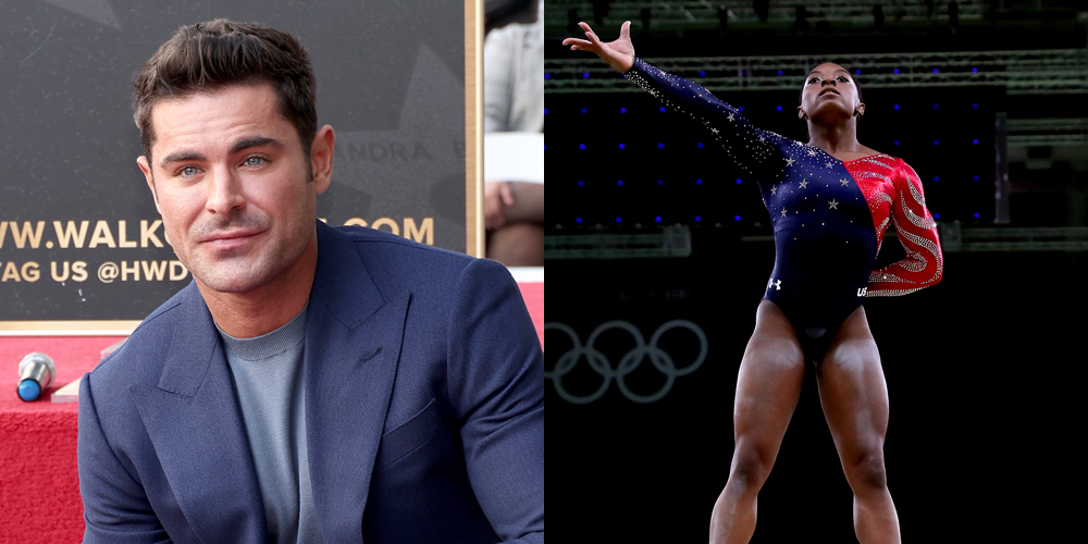 Zac Efron Shouts Out Simone Biles for Record-Breaking Olympics Performance, Years After First Viral Meeting