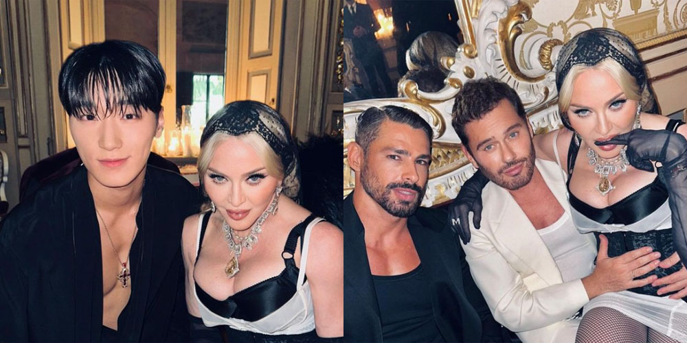 Madonna Hangs With ATEEZ’s San, Cauã Reymond, Alton Mason & More at Dolce & Gabbana After Party in Italy!