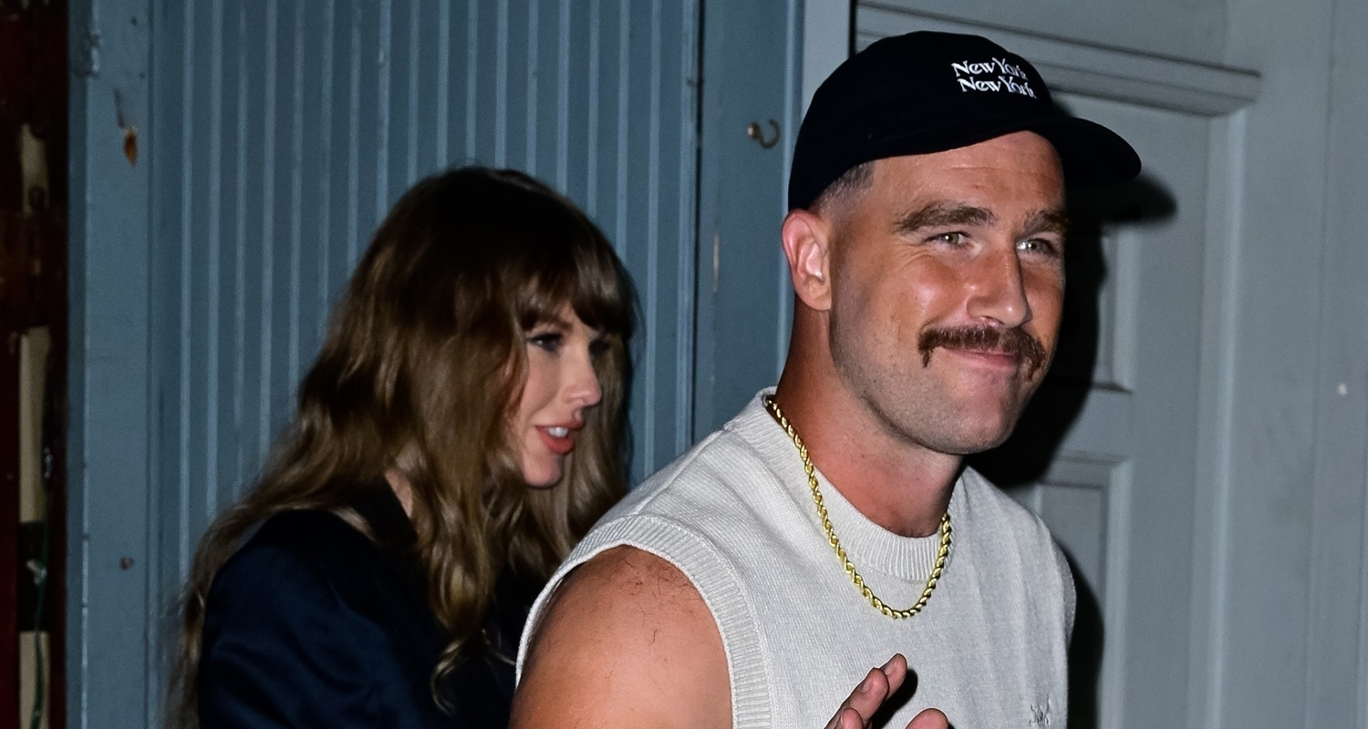 Taylor Swift & Travis Kelce Hold Hands While Leaving Pizza Date Night in NYC