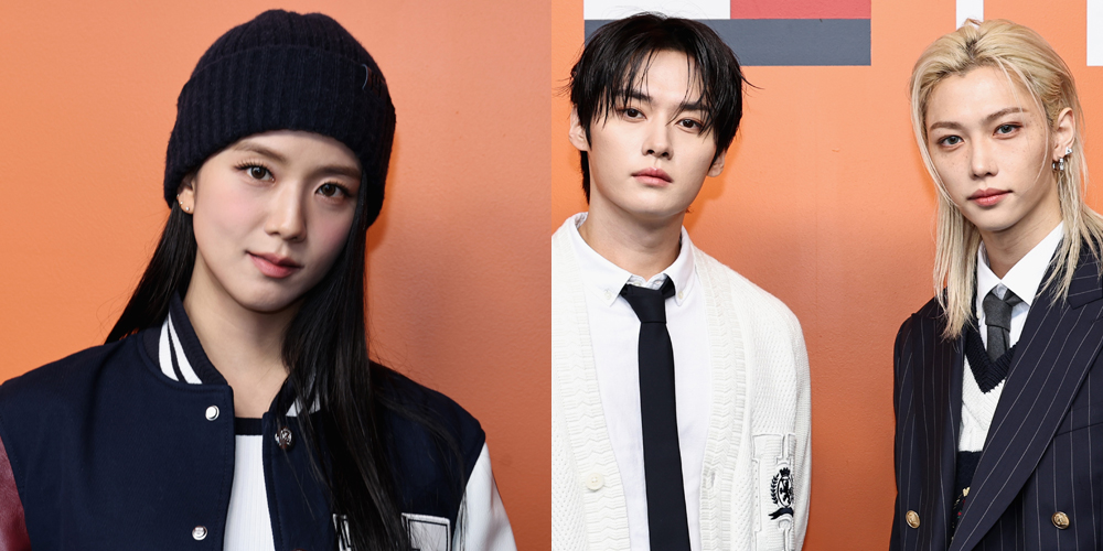 K-pop Stars Jisoo, Lee Know & Felix Step Out For Tommy Hilfiger Show at New York Fashion Week