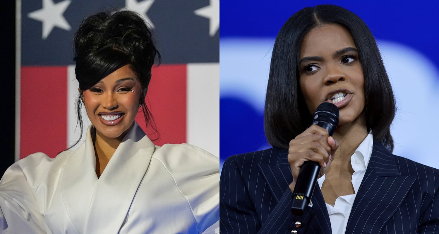 Cardi B Claps Back After Candace Owens Asks If She Was Paid to Speak at Kamala Harris Rally