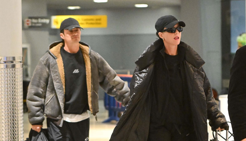 Katy Perry Arrives in NYC with Orlando Bloom, Just in Time for Jingle Ball!