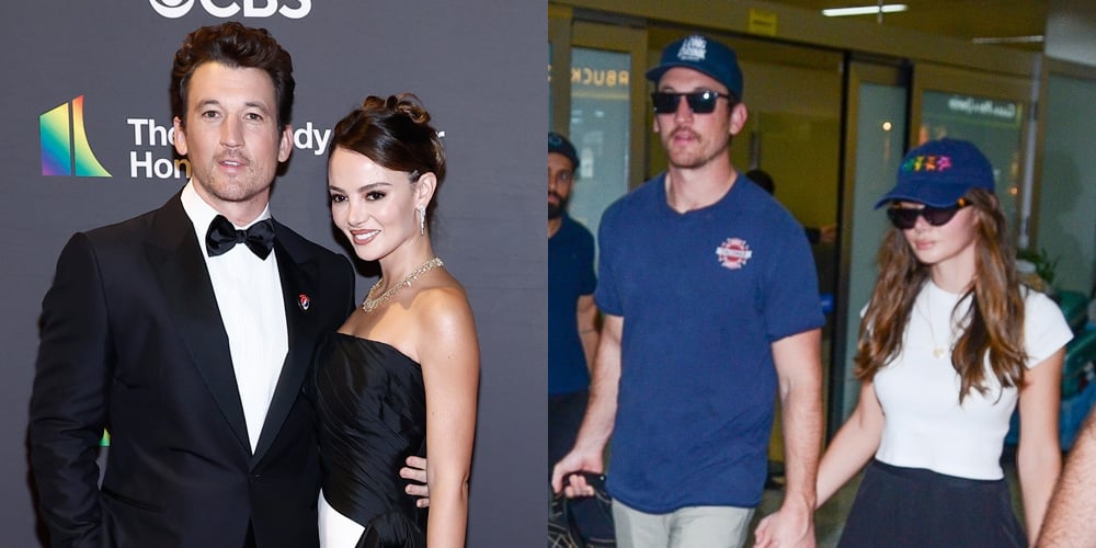 Miles Teller & Wife Keleigh Attend Kennedy Center Honors in D.C. After Quick Trip to Brazil