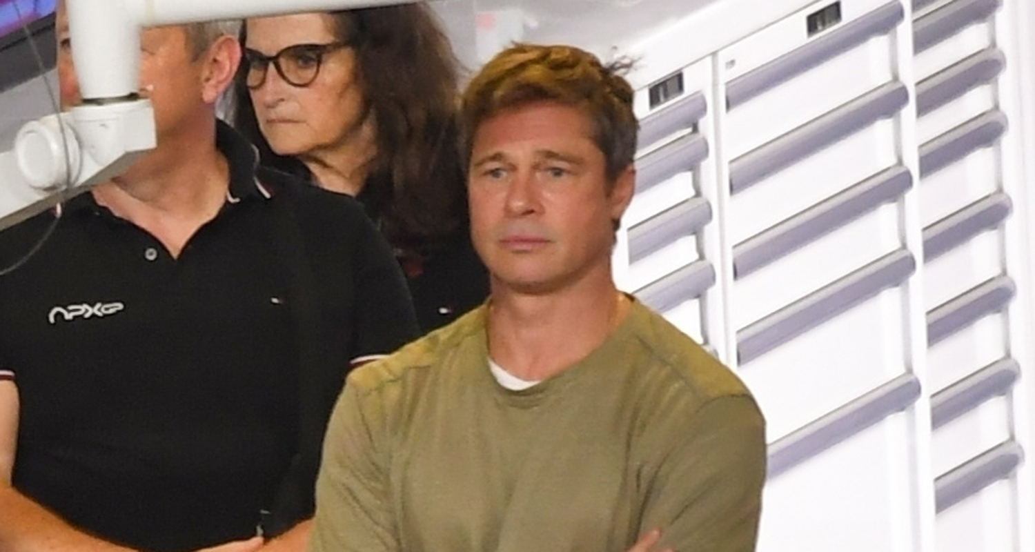 Brad Pitt Arrives on Set to Film Scenes for ‘F1’ Movie in Abu Dhabi