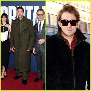 Joe Alwyn Does 'The Brutalist' Press in NYC While Cast Attends UK Premiere