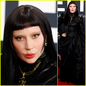 Lady Gaga Goes Gothic Glamour on Grammys 2025 Red Carpet | 2025 Grammys