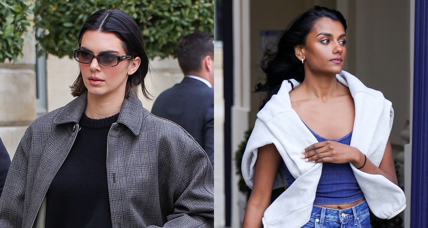 Kendall Jenner & Simone Ashley Arrive at L’Oreal Shoot in Paris